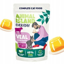 Animal Island Everyday Fileciki z Cielęciną w Galaretce z Rosołu dla Kota 85g