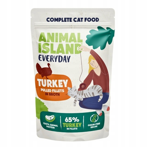 Animal Island Everyday Fileciki z Indykiem w Rosole dla Kota 85g