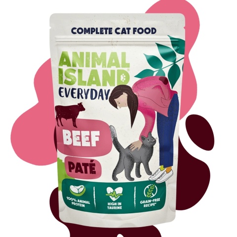 Animal Island Everyday Pasztet Wołowy dla kota 100g