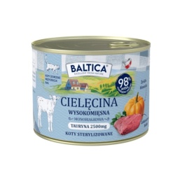 Baltica Smaki Regionów MONO Cielęcina monobiałkowa karma mokra dla kota 185g