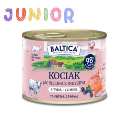 Baltica Smaki Regionów Kociak Jagnięcina z Indykiem karma mokra dla kociąt 185g