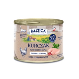 Baltica Smaki Regionów MONO Kurczak monobiałkowa karma mokra dla kota 185g