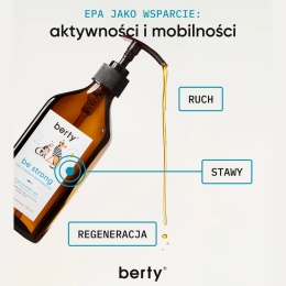 Berty Be Strong 250ml - olej Omega-3 z dzikich sardynek, sardeli i makreli dla kota w kotkobox