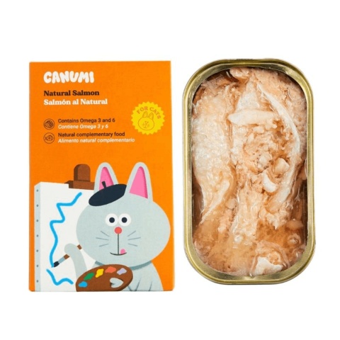 Canumi Naturalny Łosoś soczyste kawałki łososia dla kota 100g