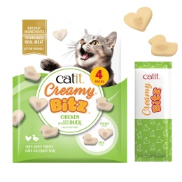 Catit Creamy Bitz Kurczak z Kaczką miękkie przysmaki dla kota 4 × 12g
