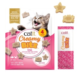 Catit Creamy Bitz Tuńczyk z Krabem miękkie rybne przysmaki dla kota 4 × 12g