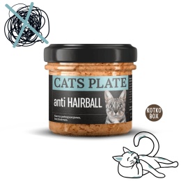 Cats Plate Anti Hairball Kaczka karma mokra dla kota 100g