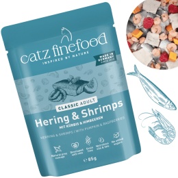 Catz Finefood Classic N°13 Śledź z Krewetkami pełnoporcjowa karma mokra dla kota 85g