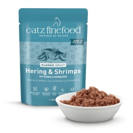Catz Finefood Classic N°13 Śledź z Krewetkami pełnoporcjowa karma mokra dla kota 85g