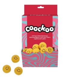 Coockoo Keep On Smiling Yellow filcowa piłeczka dla kota 1 sztuka