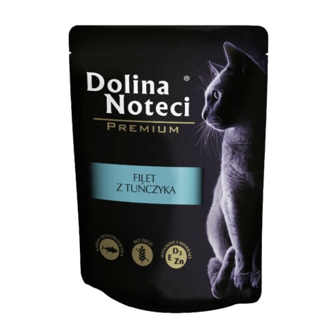 Dolina Noteci Premium Filet z Tuńczyka 85 g – pełnoporcjowa karma mokra dla kota
