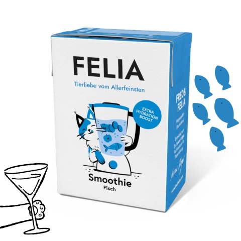 Felia Ryba - aromatyczny bulion z morszczukiem dla kota 200g