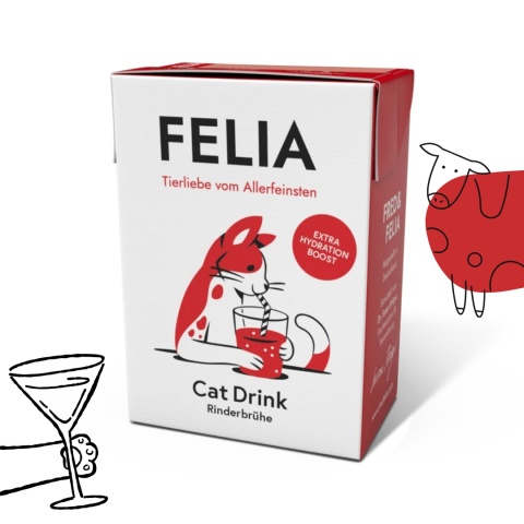 Felia Wołowina aromatyczny bulion wołowy wspierający nawodnienie kota 200g