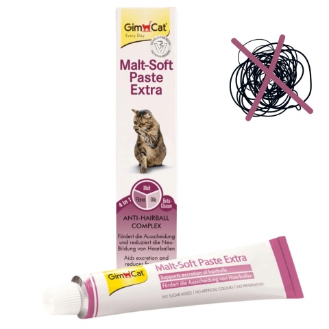 GimCat Malt-Soft Extra pasta odkłaczająca dla kota 20g