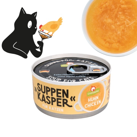 GranataPet Suppenkasper Kurczak zupa z kawałkami mięsa dla kota 70g