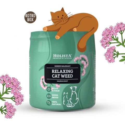 Holista Relaxing Cat Weed 50g – naturalna waleriana dla kota