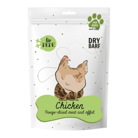 Paka Zwierzaka LIO PEPE Chicken liofilizowane kurze serca dla kota 60G