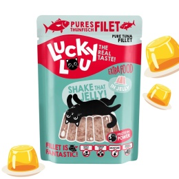 Lucky Lou Extra Food Tuńczyk i Łosoś w Bulionie 70g filetówka dla kota