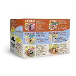 Lucky Lou Extrafood Broth Mix Box 12 × 70 g – multipack karm dla kota