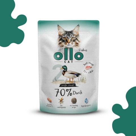 Ollo Cat nr 2 Kaczka karma mokra w saszetce dla kota 85g