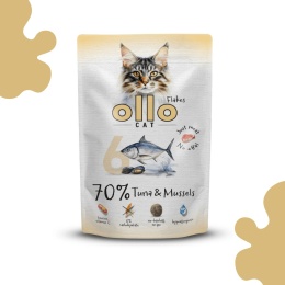 Ollo Cat nr 6 Tuńczyk i Omułek karma mokra w saszetce dla kota 85g