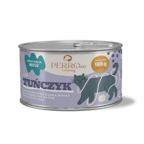 PERROland CATering Tuńczyk 185 g – pełnoporcjowy mus dla kota