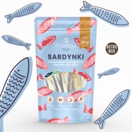 PERROland Fish Sardynki Liofilizowane - naturalny rybny przysmak dla kota 20g