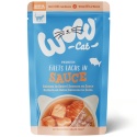 WOW CAT Łosoś w Sosie 85g karma mokra dla kota z filetami łososia w sosie
