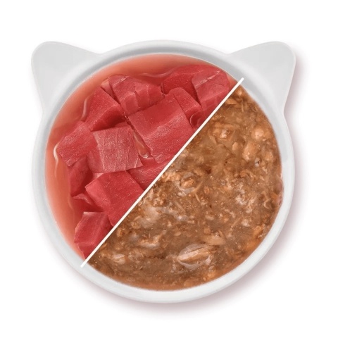 WOW CAT Tuńczyk w Sosie 85g karma mokra dla kota miseczka