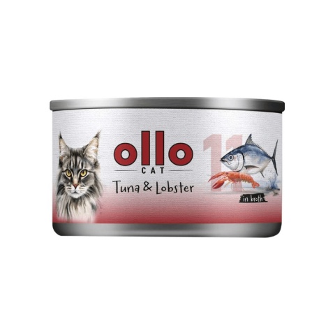 Ollo Cat Nr 11 Tuńczyk i Homar 70g filetówka dla kota w bulionie