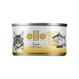 Ollo Cat Nr 10 Tuńczyk z Serem 70g filetówka dla kota w bulionie
