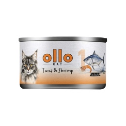 Ollo Cat Nr 1 Tuńczyk i Krewetki 70g filetówka dla kota w bulionie