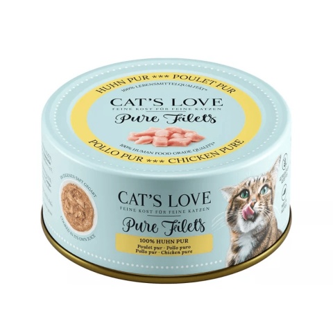 CAT'S LOVE Filety z Kurczaka w Sosie 100 g – karma uzupełniająca dla kota