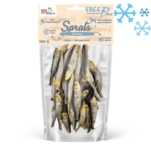 Syta Micha FREEZY Pure 100% liofilizowane szprotki dla kota 100g