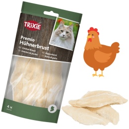 Trixie Premio Chicken Tenders gotowana pierś z kurczaka naturalny przysmak dla kota 70g