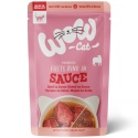 WOW CAT Wołowina w Sosie 85g karma mokra dla kota z mięsem wołowym i sercami wołowymi