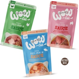 WOW CAT Multipack Filety w Sosie 6 × 85 g - karma dla kota