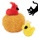 ZippyClaws pluszowe gniazdko z dwoma ptaszkami interaktywna zabawka dla kota