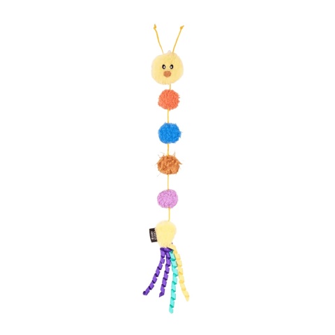 ZippyClaws PomPom pluszowa kolorowa gąsienica z kocimiętką dla kota